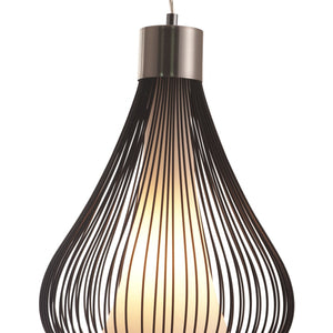 Black Wire Teardrop Ceiling Lamp