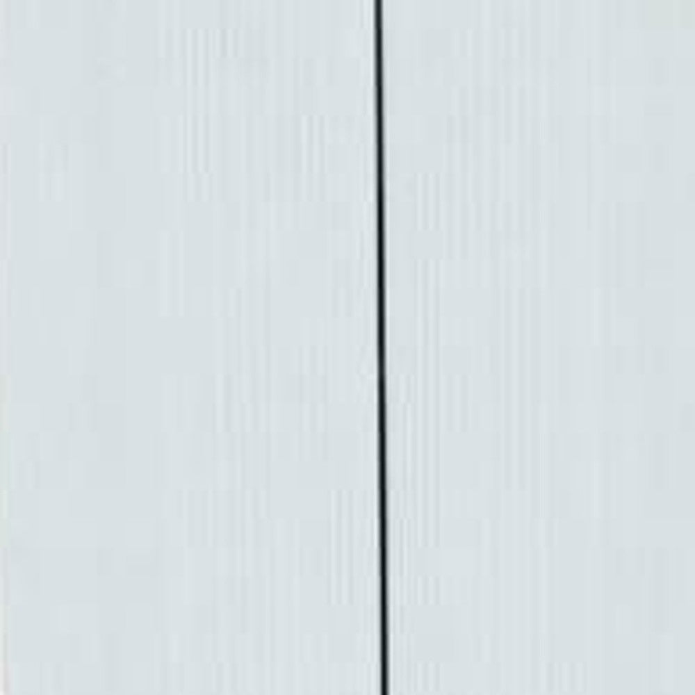 White Finish Wood Storage Cabinet With Two Doors