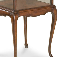 Dark Brown Glass Rectangular End Table 25
