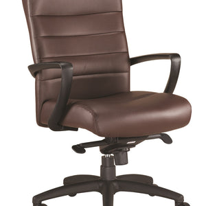 Brown Leather Chair 25.8" x 28.9" x 38.8"