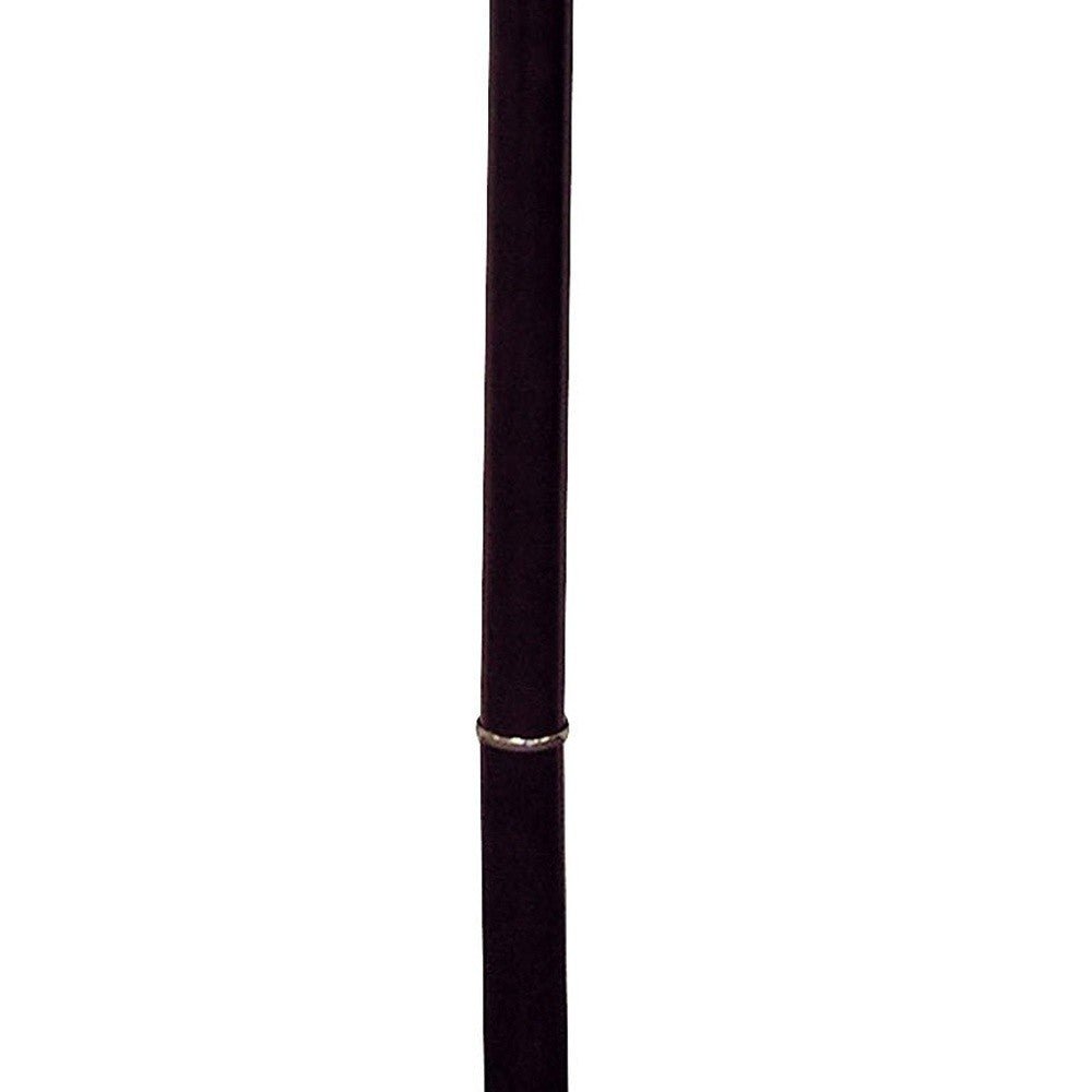 26" Dark Brown Manufactured Wood Half Circle End Table