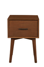 Brown Wood End Table With Drawer 27