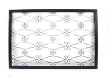 63.25 X 43.13 X 1 Black Wooden Framed Metal - Wall Decor