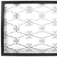 63.25 X 43.13 X 1 Black Wooden Framed Metal - Wall Decor