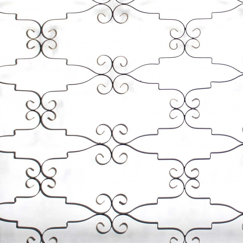 63.25 X 43.13 X 1 Black Wooden Framed Metal - Wall Decor