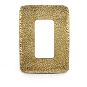 27.5 X 20 X 1.75 金色海岸風格鵝卵石化妝鏡