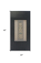 39.75 X 19.88 X 2.63 Black & Brown Facial-Makeup Patterned Plaque - Wall Decor