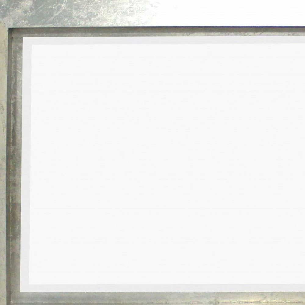 Espejo Cosmético Rectangular Plateado 34 X 46 X 2.25