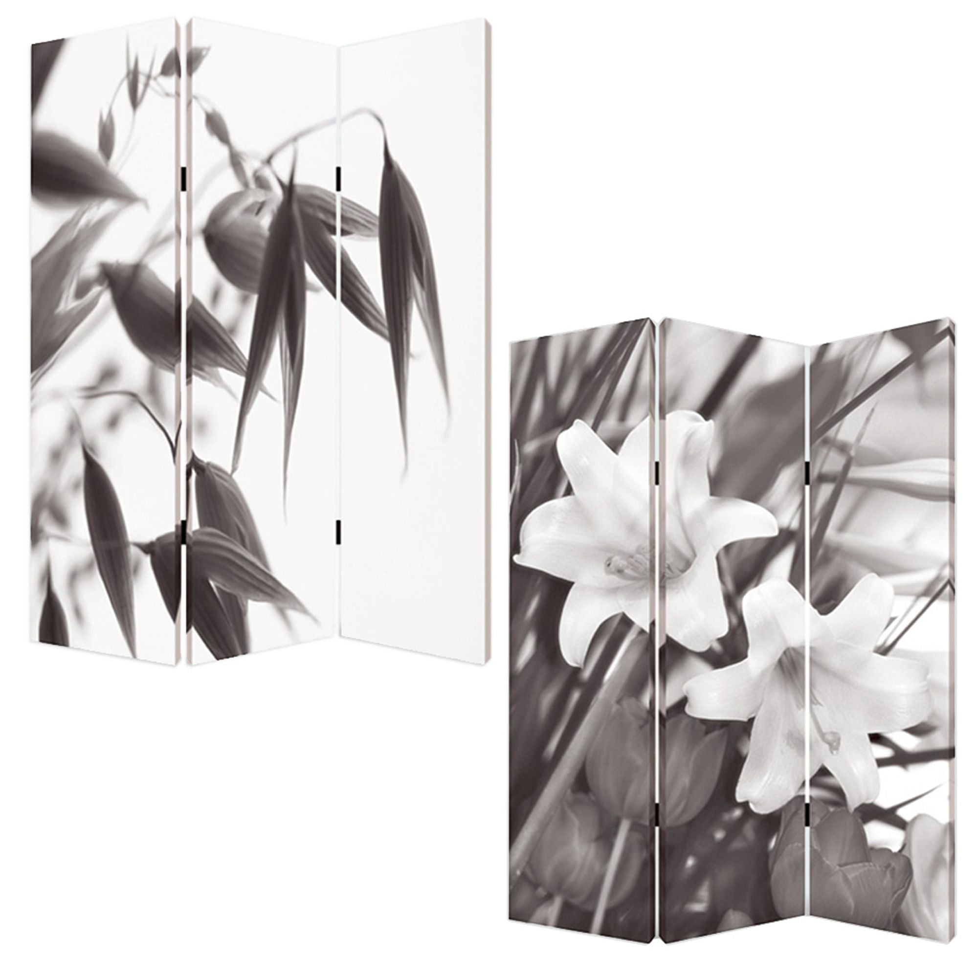 1" X 48" X 72" Multi Color Wood Canvas  Screen