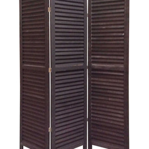 1 X 48 X 67 Black Wood Shutter - Screen