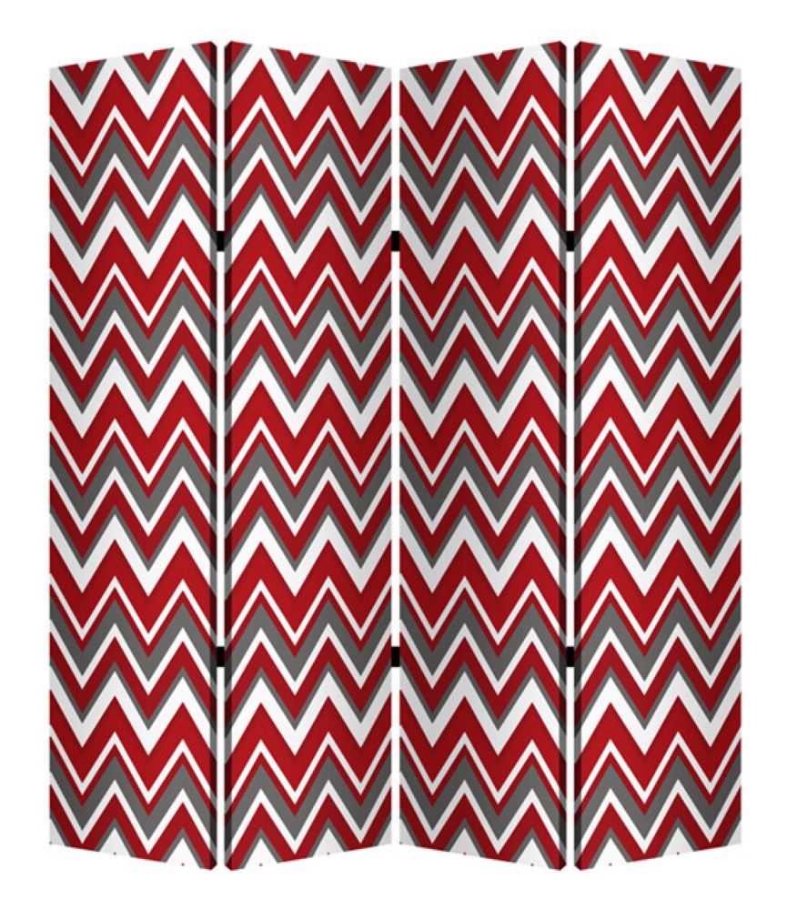 1" X 84" X 84" Mlti Color Wood Canvas  Screen