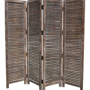 1 X 80 X 84 Brown Wood Screen