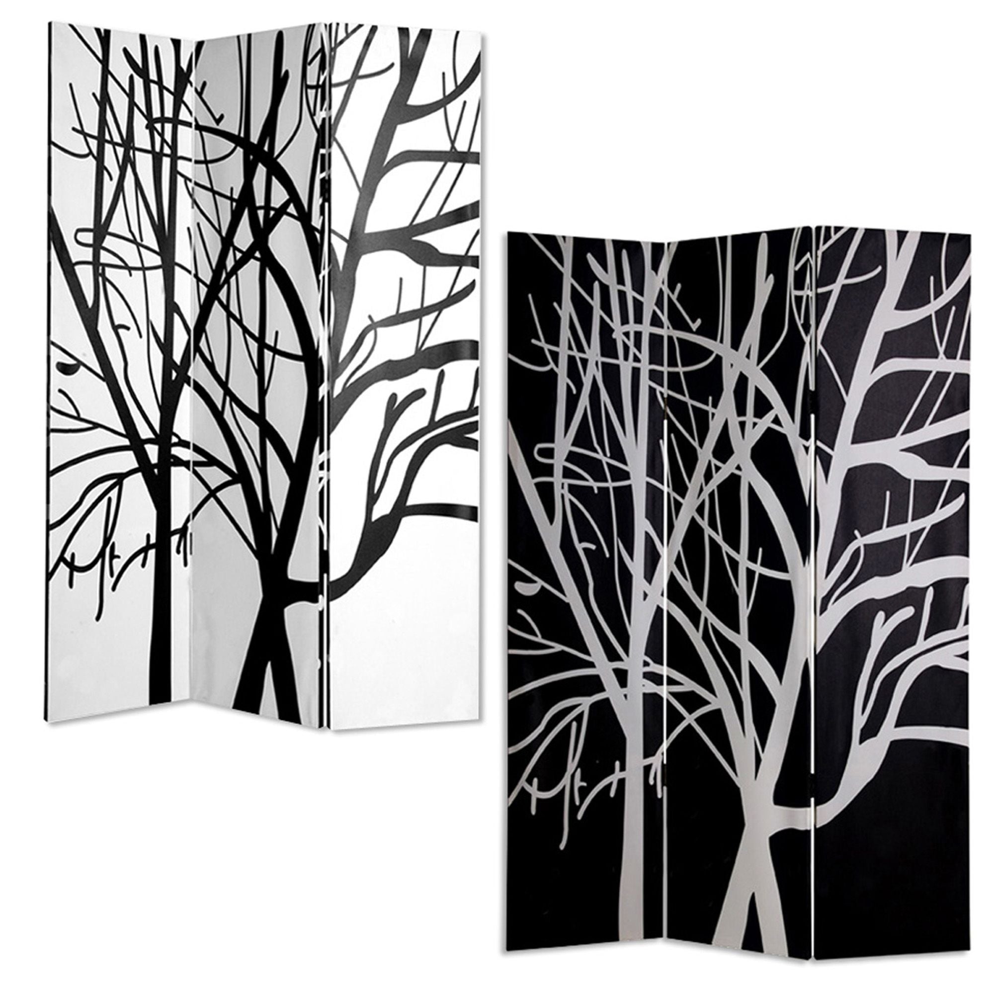 1" X 48" X 72" Multi Color Wood Canvas Tranquillity  Screen