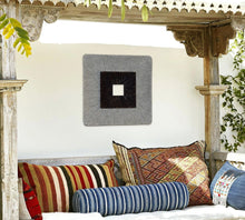 Modern Brown And Gray Ribbed Square Wall Art