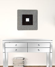 Modern Brown And Gray Ribbed Square Wall Art