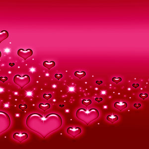 Pink Hearts Canvas Wall Art