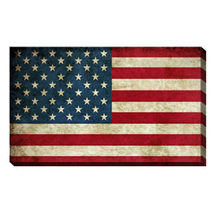 Usa Flag Canvas Print Wall Art  2 Piece Set