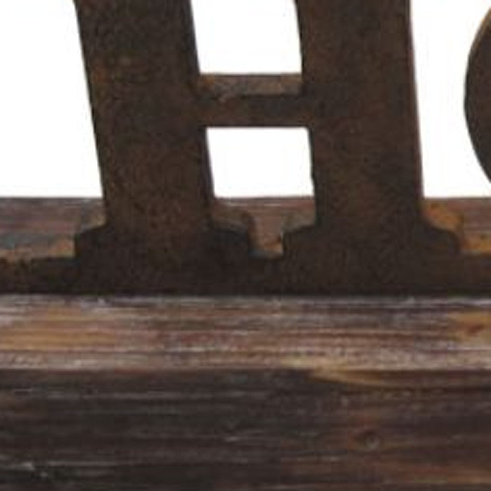 1" X 23" X 3" Brown Wood Decor  Clock