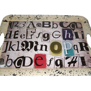 1 X 20 X 15 Multi Color Metal  Inspiration Tray