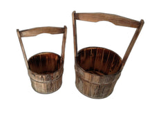 Brown Wood Garden Planter 2 Piece - 10 x 10