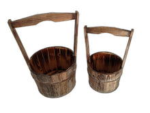 Brown Wood Garden Planter 2 Piece - 10 x 10