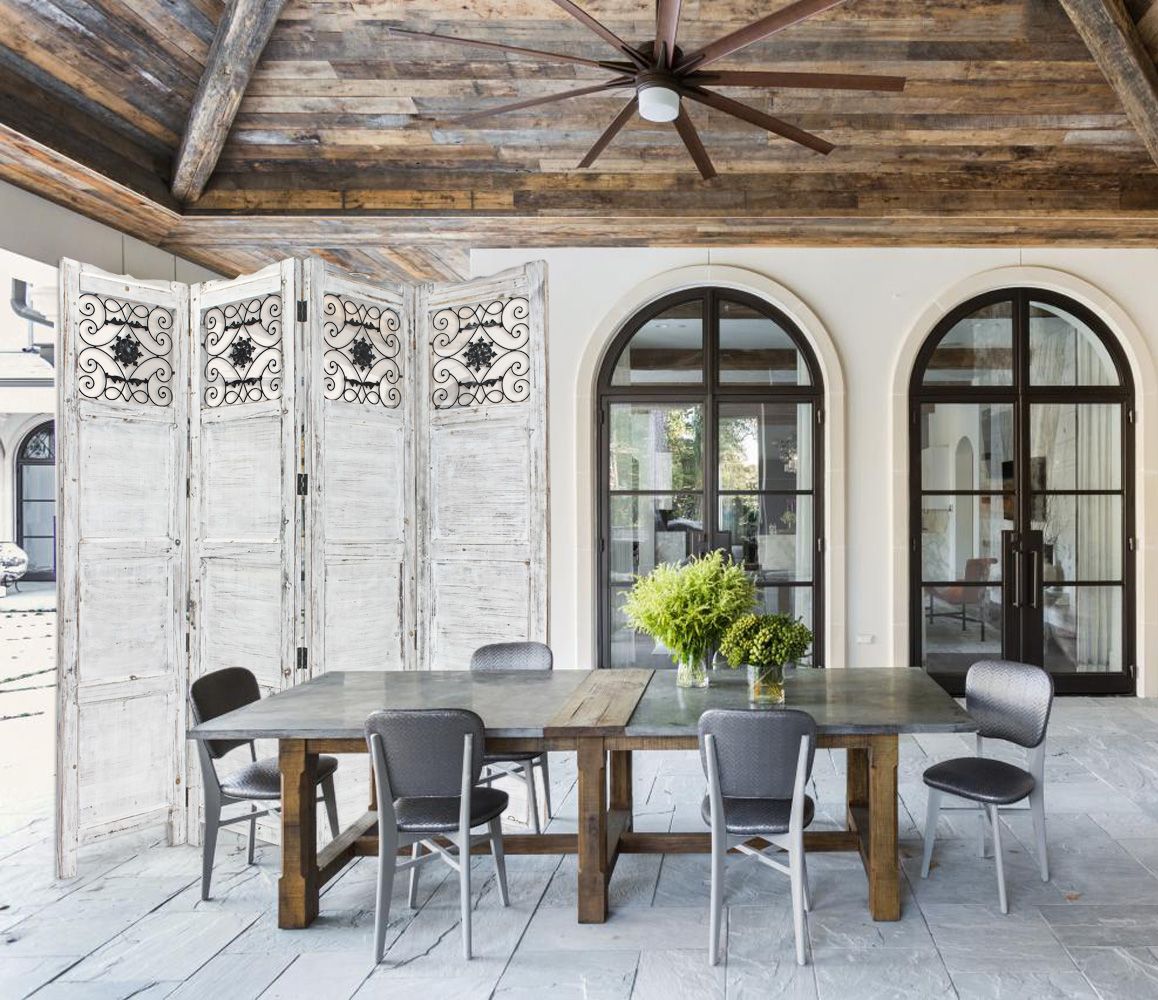 1" X 76" X 84" Blue Wood Screen