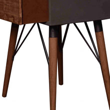 14.2 X 19.7 X 23.6 Gray Pastoral Loft Wooden End Table