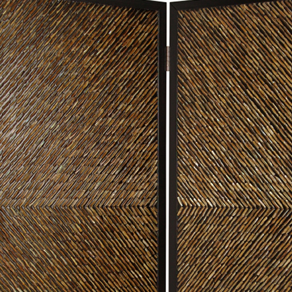 1" X 63" X 84" Multi Color Wood  Screen