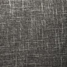 Set Of 2 Modern Grey Fabric Dining Chair With Sleek Black Legs