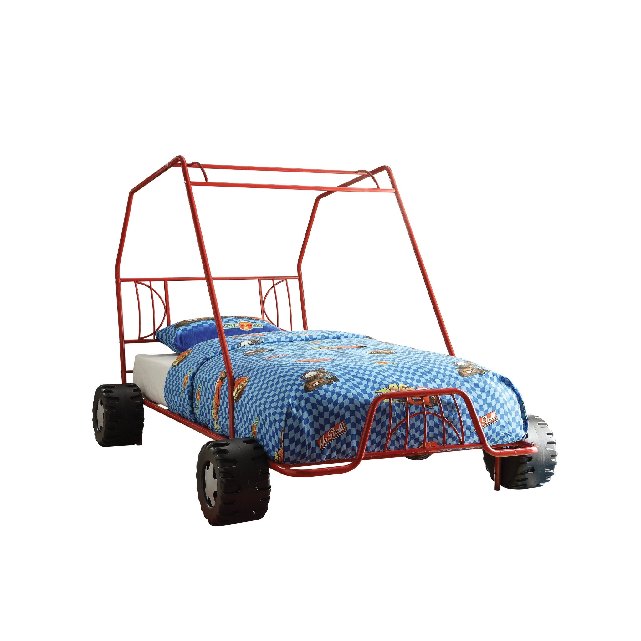 84" X 56" X 51" Twin Gunmetal Go Kart Bed