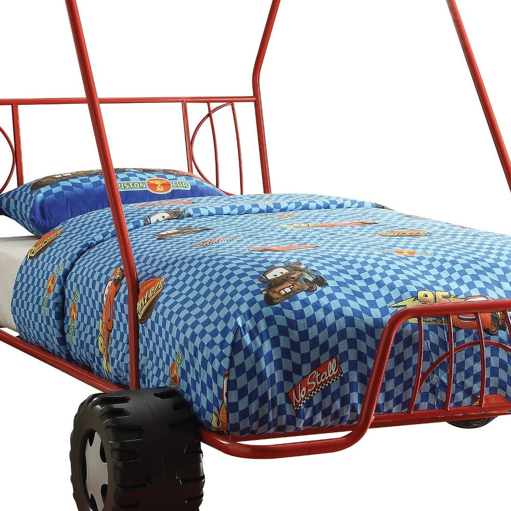 84" X 56" X 51" Twin Gunmetal Go Kart Bed