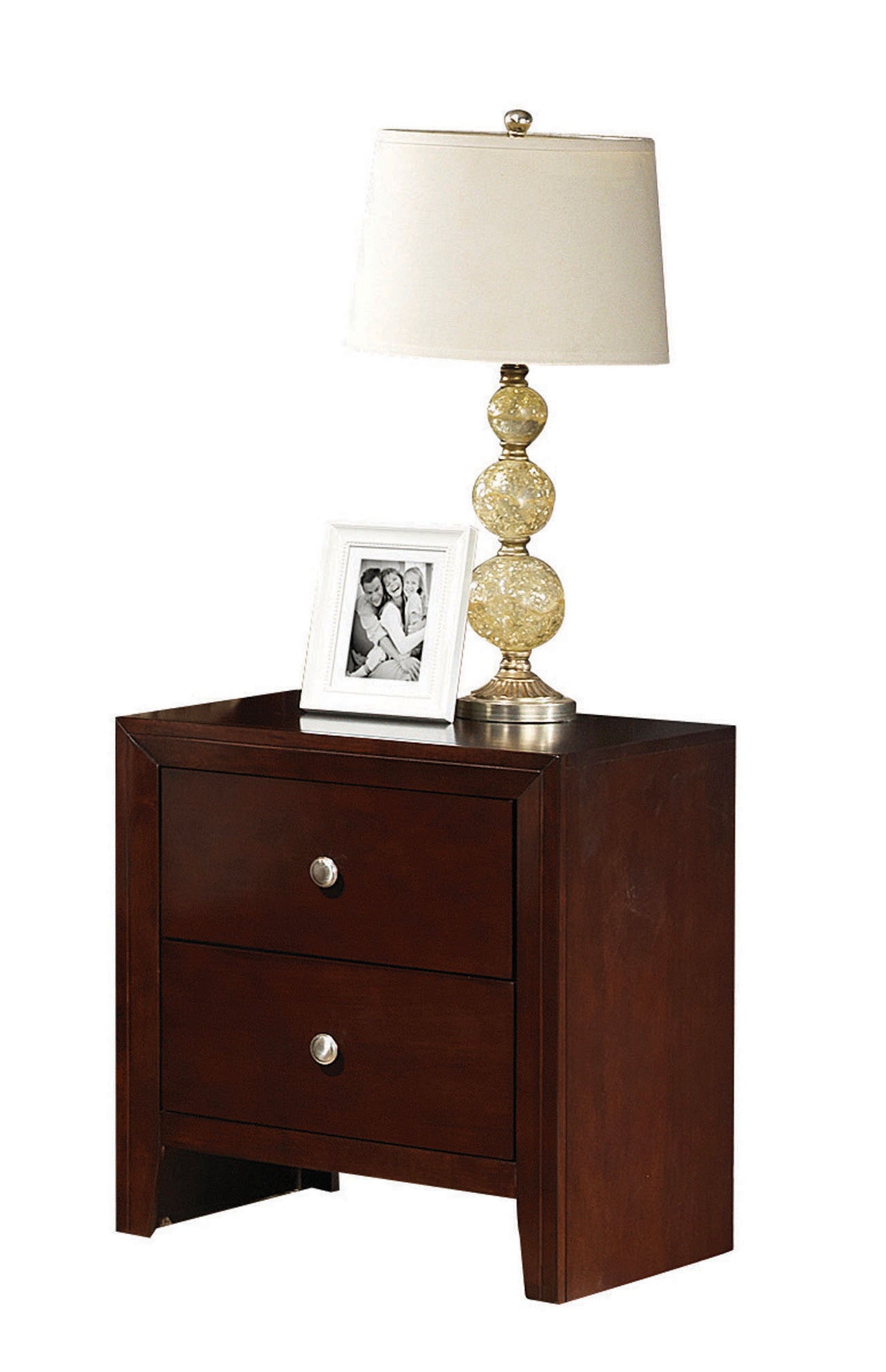 22" X 16" X 24" Brown Cherry Wooden Nightstand