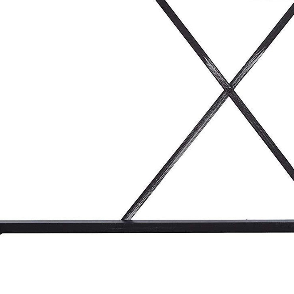 Brown And Black Oak Wood Computer Desk 48"