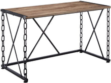 Brown And Black Oak Wood Computer Desk 48