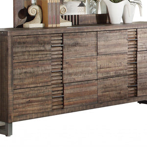 68" X 18" X 34" Reclaimed Oak Dresser