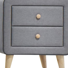 Nightstand  Light Gray Fabric