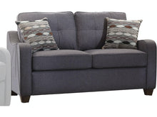 Gray Linen Loveseat - 50