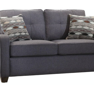 Gray Linen Loveseat - 50" X 31" X 35"