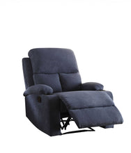 Blue Linen Fabric Recliner - 32