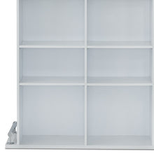 Mesa de bar rectangular blanca de madera manufacturada de 47