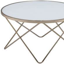 Frosted Glass Champagne Coffee Table 34