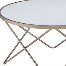 Frosted Glass Champagne Coffee Table 34