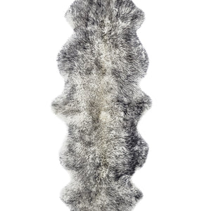 Gradient Grey Animal Print Area Rug