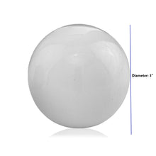 White Enameled Aluminum Decorative Sphere 3
