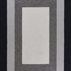 Charcoal Bordered UV Treated Area Rug - 3' x 5'
