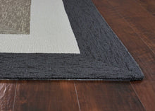 Charcoal Bordered UV Treated Area Rug - 3' x 5'