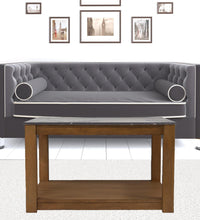 Natural And Natural Brown Solid Manufactured Wood Square Coffee Table 30