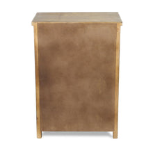 Rustic Brown Wood and Galvanized Metal End Table With Three Drawers 30