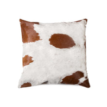 White And Brown Cowhide Pillow - 18