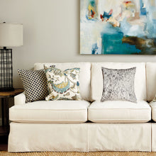 18 X 18 Gray And White Cowhide Throw Pillow